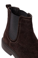Men's Brown Suede Leather Chelsea Boots | Derimod Men's Brown Suede Leather Chelsea Boots | Derimod