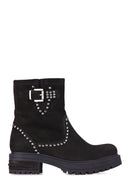 Women's Studded Suede Boots | Derimod Women's Studded Suede Boots | Derimod