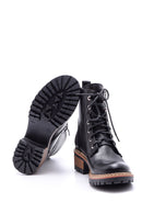 Women's Zippered Leather Boots | Derimod Women's Zippered Leather Boots | Derimod