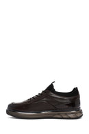 Men's Brown Lace-Up Leather Casual Sneaker | Derimod Men's Brown Lace-Up Leather Casual Sneaker | Derimod