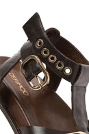 Women's Brown Ankle Strap Leather Sandals | Derimod Women's Brown Ankle Strap Leather Sandals | Derimod