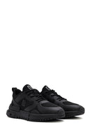 Derimod Zero Men's Black Lace Up Fabric Sneaker | Derimod Derimod Zero Men's Black Lace Up Fabric Sneaker | Derimod