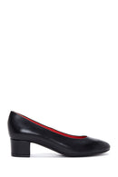 Derimod Gritti Woman Black Low Heels Leather Shoe | Derimod Derimod Gritti Woman Black Low Heels Leather Shoe | Derimod