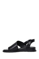 Women's Black Buckled Leather Sandals | Derimod Women's Black Buckled Leather Sandals | Derimod