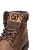 Caterpillar Men's Beige Colorado Nubuck Leather Boots | Derimod Caterpillar Men's Beige Colorado Nubuck Leather Boots | Derimod