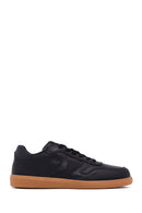 Kadın Siyah Bağcıklı Deri Sneaker | Derimod Kadın Siyah Bağcıklı Deri Sneaker | Derimod