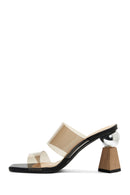Women's Transparent Heeled Slippers | Derimod Women's Transparent Heeled Slippers | Derimod