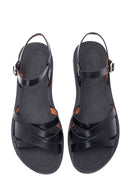 Kadın Siyah Casual Topuklu Sandalet | Derimod Kadın Siyah Casual Topuklu Sandalet | Derimod