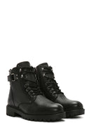 Men's Black Leather Zippered Casual Boots | Derimod Men's Black Leather Zippered Casual Boots | Derimod