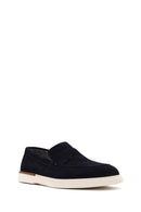 Erkek Lacivert Süet Deri Casual Loafer | Derimod Erkek Lacivert Süet Deri Casual Loafer | Derimod
