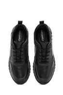 Derimod Fly Erkek Siyah Bağcıklı Deri Casual Sneaker | Derimod Derimod Fly Erkek Siyah Bağcıklı Deri Casual Sneaker | Derimod