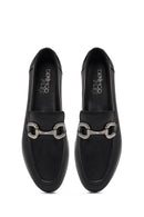 Kadın Siyah Tokalı Deri Loafer | Derimod Kadın Siyah Tokalı Deri Loafer | Derimod