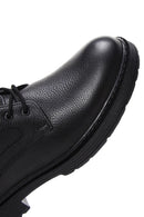Men's Black Leather Zippered Casual Boots | Derimod Men's Black Leather Zippered Casual Boots | Derimod