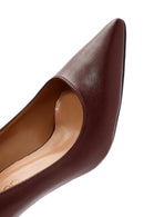 Women's Black Thin Heeled Leather Stiletto | Derimod Women's Black Thin Heeled Leather Stiletto | Derimod