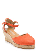 Women's Suede Wedge Heels Espadrille | Derimod Women's Suede Wedge Heels Espadrille | Derimod