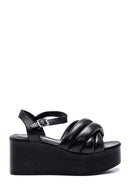 Women's Wedge Heeled Leather Sandals | Derimod Women's Wedge Heeled Leather Sandals | Derimod