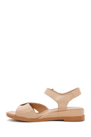 Women's Beige Strappy Leather Sandals | Derimod Women's Beige Strappy Leather Sandals | Derimod