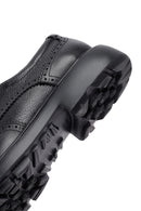 Men's Black Lace-Up Thick-Soled Leather Casual Shoe | Derimod Men's Black Lace-Up Thick-Soled Leather Casual Shoe | Derimod