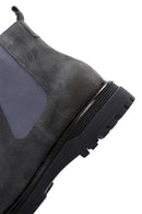 Men's Anthracite Suede Leather Chelsea Boots | Derimod Men's Anthracite Suede Leather Chelsea Boots | Derimod