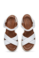 Women's Leather Wedge Heel Sandals | Derimod Women's Leather Wedge Heel Sandals | Derimod