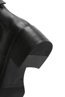 Women's Black Thick Heeled Leather Chelsea Boots | Derimod Women's Black Thick Heeled Leather Chelsea Boots | Derimod