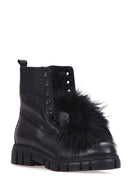 Women's Hairy Leather Boots | Derimod Women's Hairy Leather Boots | Derimod