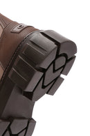 Women's Mink Leather Zippered Boots | Derimod Women's Mink Leather Zippered Boots | Derimod