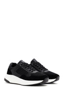 Derimod Zero Men's Black Thick-Soled Laced Fabric Sneaker | Derimod Derimod Zero Men's Black Thick-Soled Laced Fabric Sneaker | Derimod