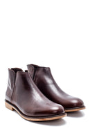 Men's Leather Back Zippered Classic Boots | Derimod Men's Leather Back Zippered Classic Boots | Derimod