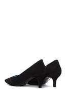 Women's Heeled Suede Leather Shoes | Derimod Women's Heeled Suede Leather Shoes | Derimod