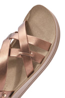 Women's Bronze Thick-Soled Metallic Sandals | Derimod Women's Bronze Thick-Soled Metallic Sandals | Derimod
