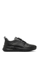 Erkek Siyah Bağcıklı Deri Sneaker | Derimod Erkek Siyah Bağcıklı Deri Sneaker | Derimod