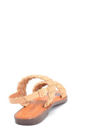 Kadın Örgü Detaylı Casual Sandalet | Derimod Kadın Örgü Detaylı Casual Sandalet | Derimod
