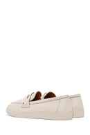 Kadın Bej Deri Loafer | Derimod Kadın Bej Deri Loafer | Derimod
