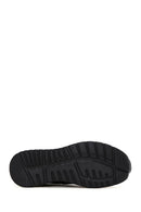 Men's Black Lace-Up Leather Casual Sneaker | Derimod Men's Black Lace-Up Leather Casual Sneaker | Derimod