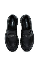 Kadın Siyah Deri Maskülen Loafer | Derimod Kadın Siyah Deri Maskülen Loafer | Derimod