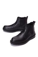 Men's Black Leather Casual Chelsea Boots | Derimod Men's Black Leather Casual Chelsea Boots | Derimod