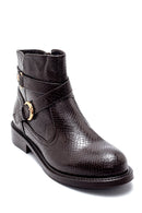 Women's Snakeskin Patterned Boots | Derimod Women's Snakeskin Patterned Boots | Derimod