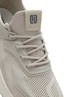 Erkek Bej Bağcıklı Kalın Tabanlı Sneaker | Derimod Erkek Bej Bağcıklı Kalın Tabanlı Sneaker | Derimod