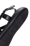 Women's Black Ankle Strap Leather Sandals | Derimod Women's Black Ankle Strap Leather Sandals | Derimod