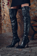 Women's Leather Goblet Heeled Boots | Derimod Women's Leather Goblet Heeled Boots | Derimod