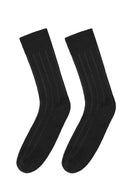 Men's Black Bamboo Long Socks | Derimod