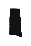 Men's Black Cotton Long Socks | Derimod