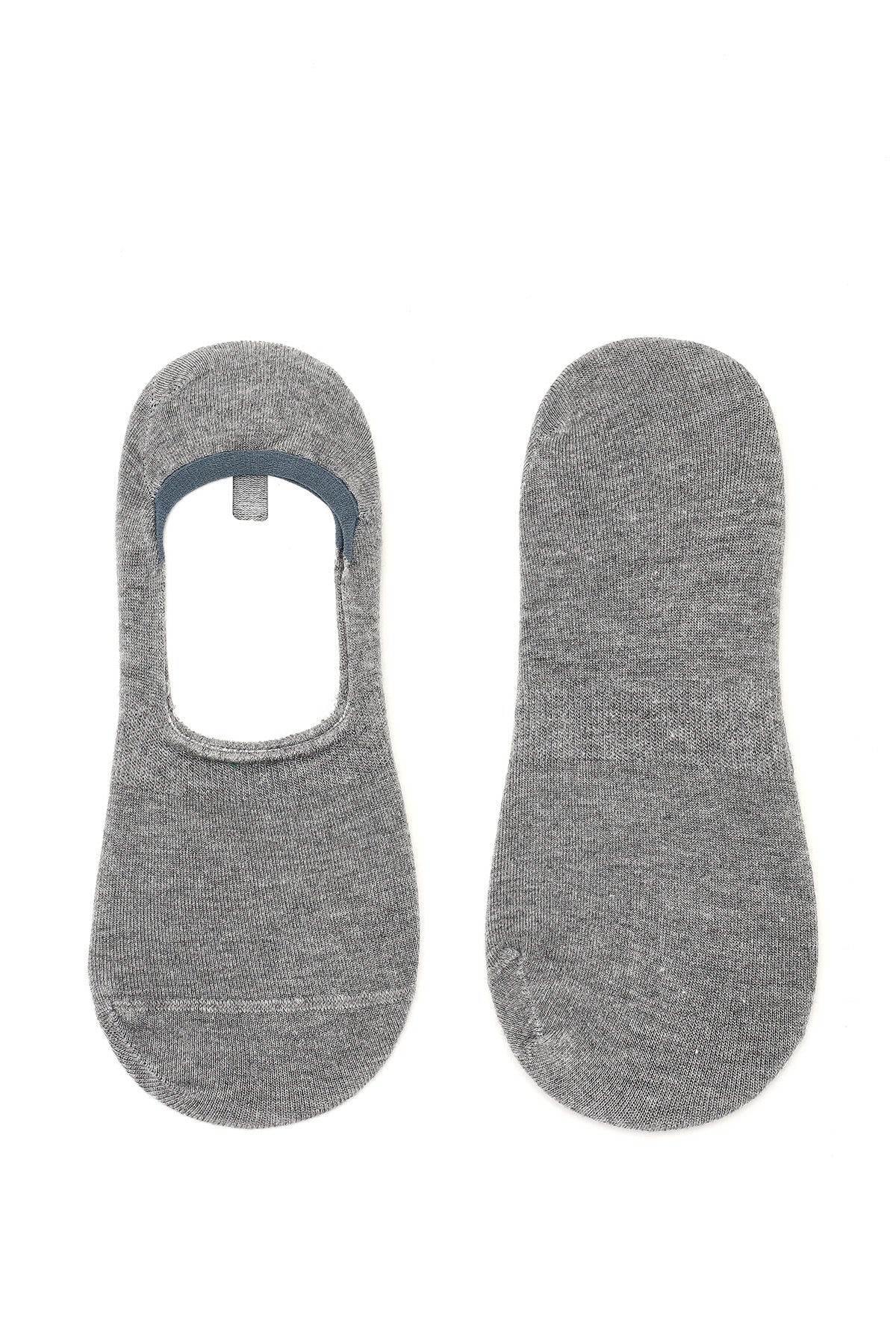 Erkek Gri Bambu Kısa Çorap 000A2C35156F | Derimod