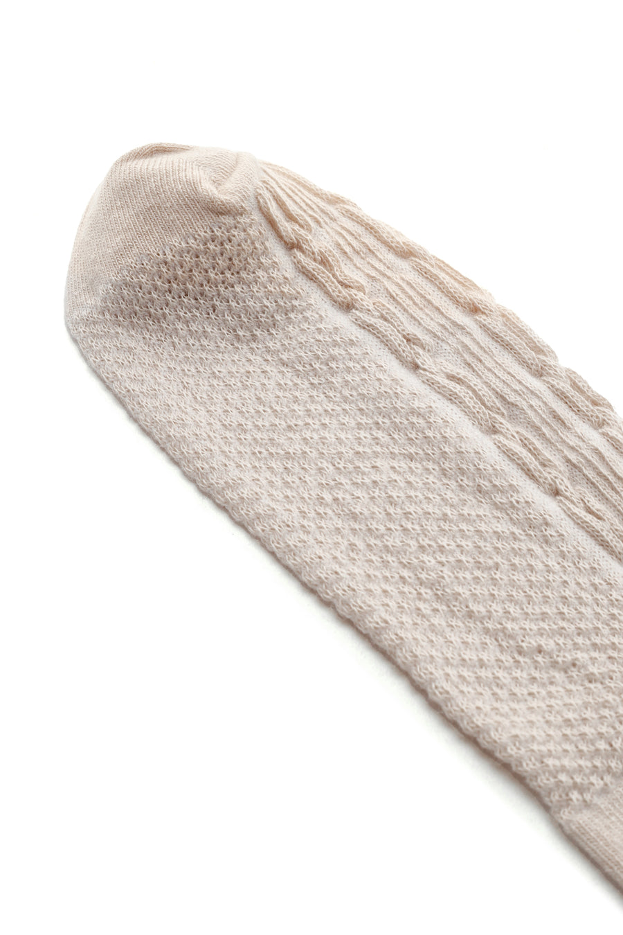 Women's Beige Cotton Socks