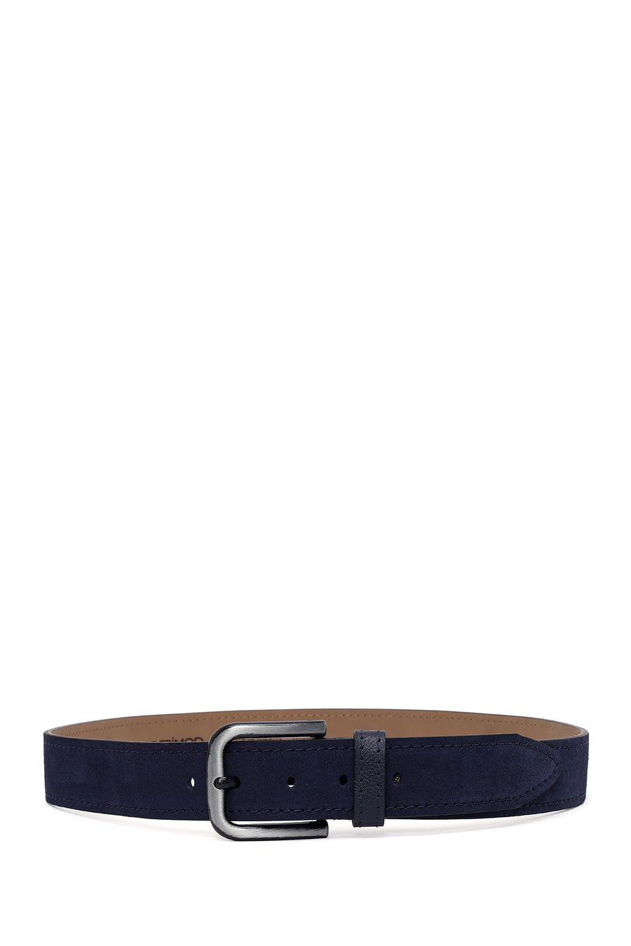 Men's Navy Blue Casual Leather Belt