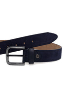 Men's Navy Blue Casual Leather Belt | Derimod