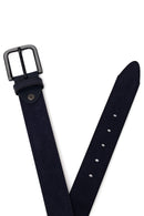 Men's Navy Blue Casual Leather Belt | Derimod