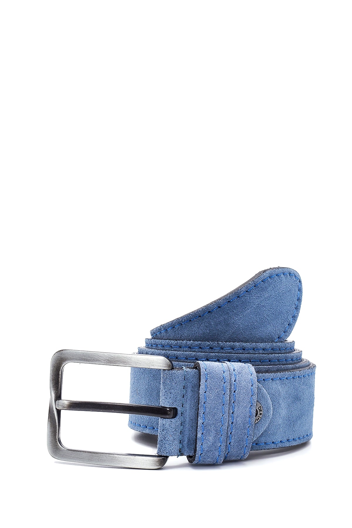Men's Blue Leather Belt 000A2D1301810 | Derimod