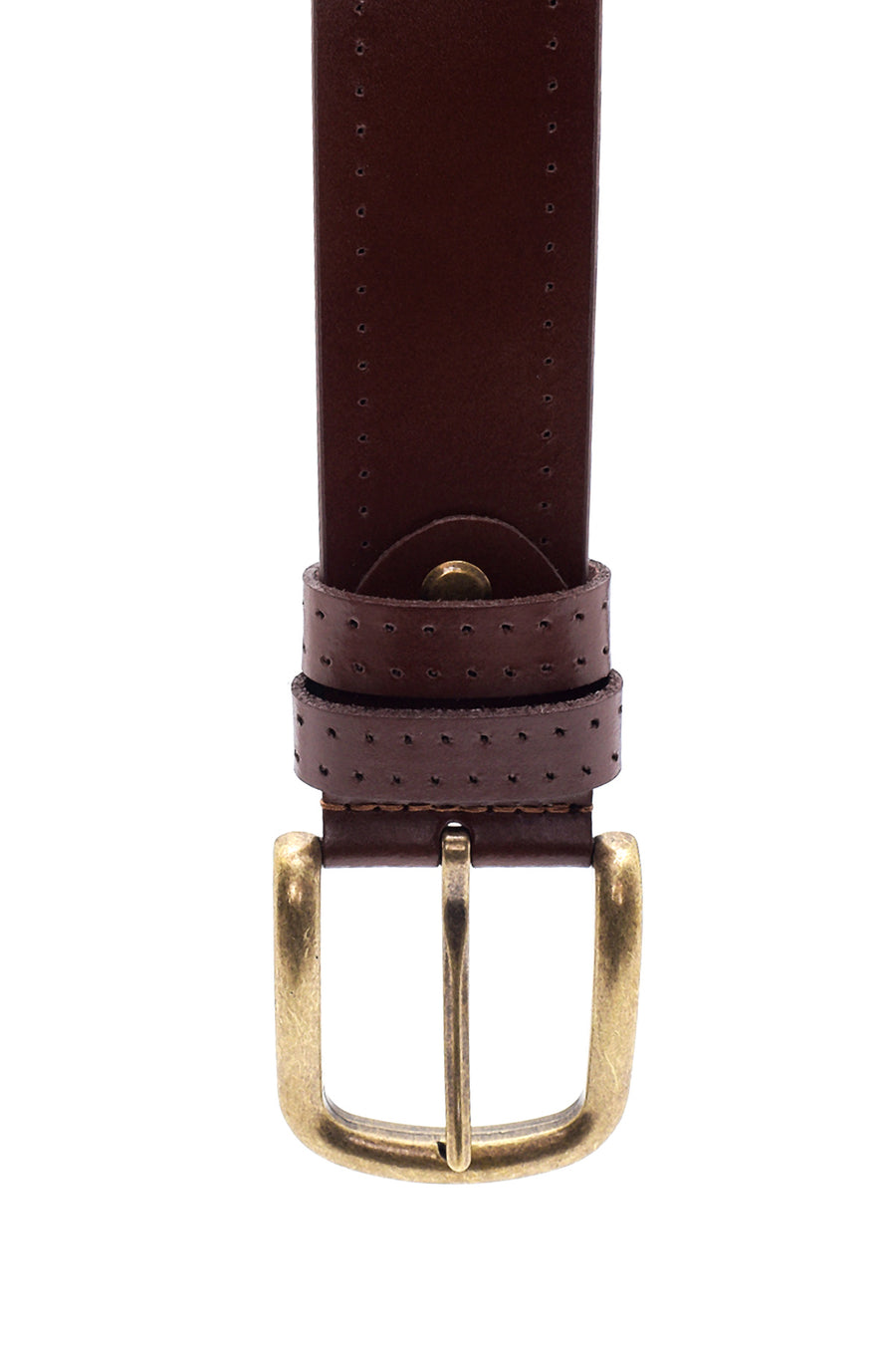 Men's Brown Leather Belt